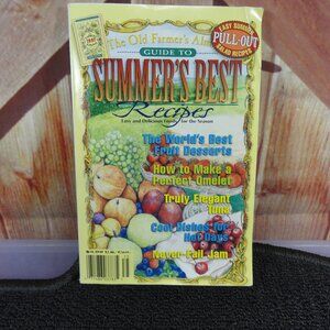 1997 Old farmers almanc Summer's Best recipes booklet~illustrated~Chef Life